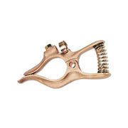 Best Welds ground clamp 200A Tweco style thru 1/0, bronze spring-loaded C-clamp with cable lug and coil spring