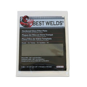 Best Welds hardened glass filter plate shade 10 green tint 4-1/2 x 5-1/4 in ANSI Z87.1 CSA Z94.3 welding lens