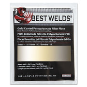 Gold Coated Filter Plate, Gold/12, 4-1/2 in x 5-1/4 in, Polycarbonate