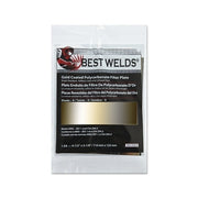 Best Welds gold coated polycarbonate filter plate shade 9 gold tint 4-1/2 x 5-1/4 in 114x133mm welding lens