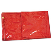 Welding Curtain, 6 ft X 8 ft, PVC, Orange, 14 mil