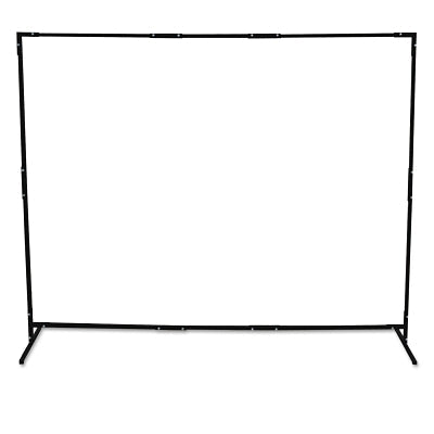 Curtain Frame, 6 ft X 6 ft Expandable to 6 ft X 8 ft, Steel, Black
