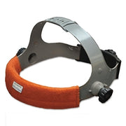 Headgear Sweatband, 8-1/2 in L x 1-1/4 in W, Orange, Pack of 2