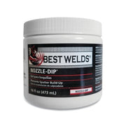 Best Welds Nozzle-Dip anti-spatter gel 16 oz 473 mL white plastic jar prevents spatter build-up welding supply