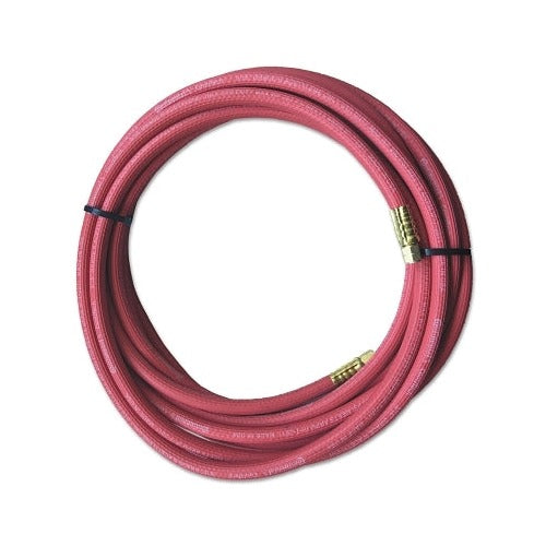 Best Welds Grade R Single-Line Welding Hose 3/16 in x 12 ft red acetylene coiled with brass AA fittings
