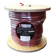 Welding Cable, 1/0 AWG, 250 ft Reel, Red