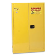Flammable Liquid Storage Cabinet, Standard 45, Manual-Close Door, 45 gal Cap, Yellow