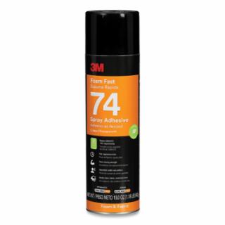 21200-50045 3M Foam Fast 74 spray adhesive, Clear, 16.9 oz
