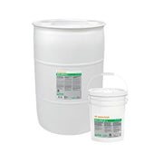 Walter BIO-CIRCLE L bio-remediating degreaser, 20 L pail and drum shown together, green Walter label, parts cleaner solution