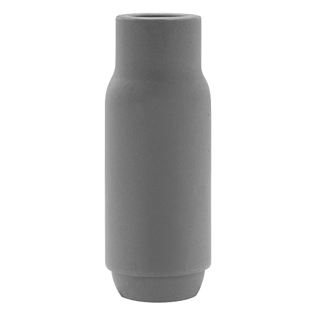 CK 3S5 Series 3 Super Cup 5/16" x 1-27/32", grey ceramic bullet-shaped body with narrow collar, TIG ceramic nozzle