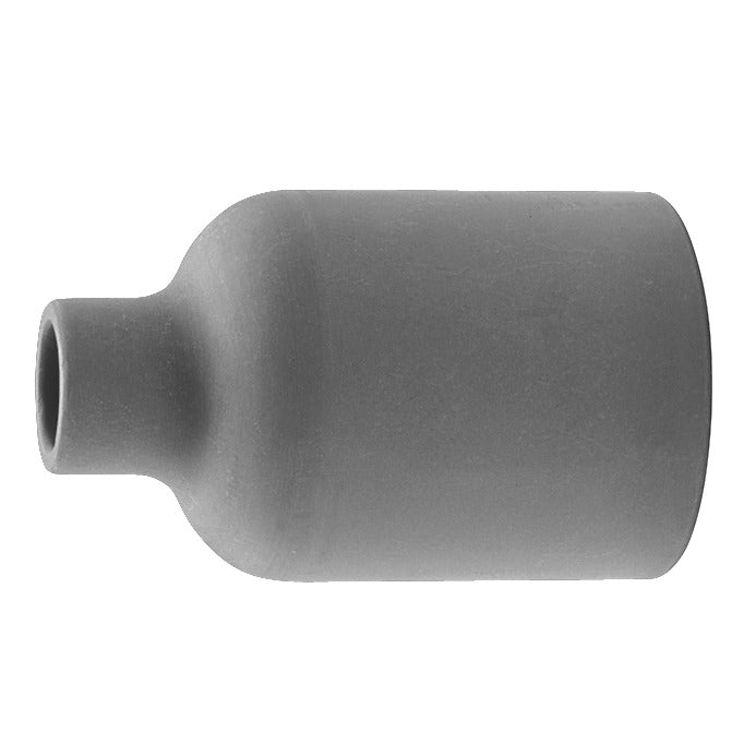CK 3SG6LD Series 3 Super Cup 3/8" x 1-5/8", grey ceramic large-diameter squat barrel with offset bore, gas lens TIG nozzle