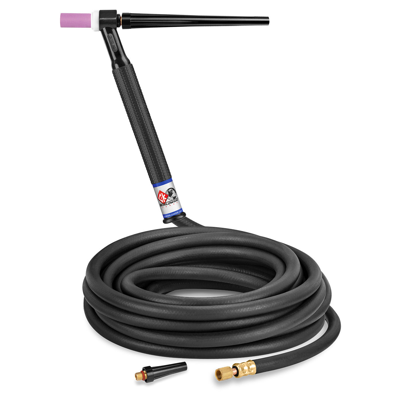 CK Worldwide CK125H 125 Amp Gas-Cooled TIG Torch with Rigid Head