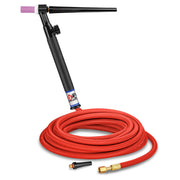 CK Worldwide CK125VHSF TIG Torch 125 Amp Gas-Cooled Rigid Head with Valve 25' SuperFlex
