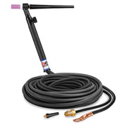 CK Worldwide CK125VNSF 125 Amp TIG Torch - Rigid Head with Valve, Gas-Cooled, 25' Superflex Cables