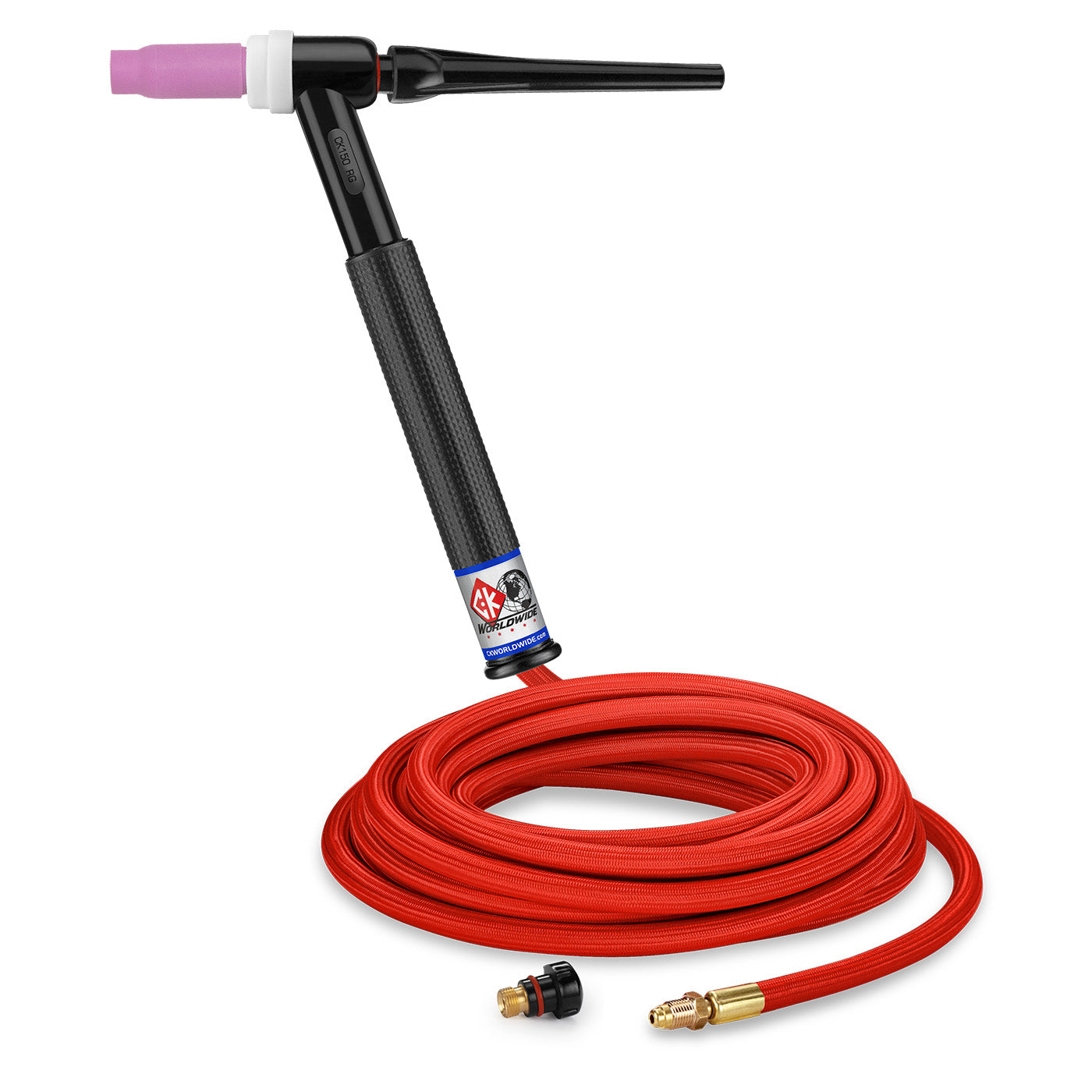 CK Worldwide CK1525HSF RG TIG Torch, 150 Amp Gas-Cooled, 25' Superflex