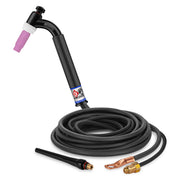 CK Worldwide CK17-12-2SF FX 150 Amp Gas-Cooled TIG Torch with Superflex Cable, 12.5 ft