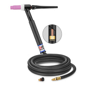 CK Worldwide CK17-12-R RG-T 150 Amp Gas-Cooled TIG Torch with Thread-On Consumables, 12.5 Ft
