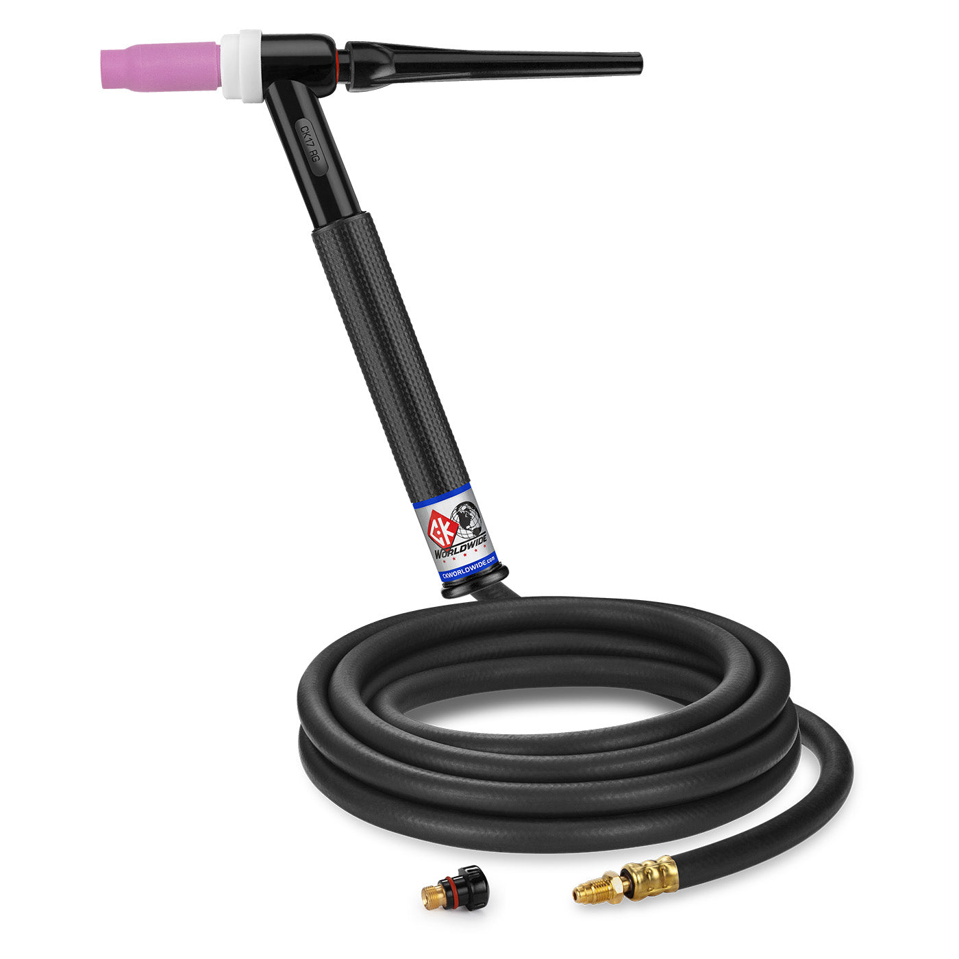 CK Worldwide CK17-12-R RG 150 Amp TIG Torch, Gas-Cooled, Rigid Head, 12.5