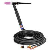 CK Worldwide CK17-25-2 RG - 150 Amp Rigid Head TIG Torch, Gas-Cooled, 25' 2-Piece Cables