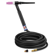 CK Worldwide CK17-25-R RG 150 Amp Gas-Cooled TIG Torch, Rigid Head, 25' Cable