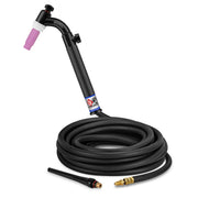 CK Worldwide CK17V-25-R FX - 150 Amp Flex Head TIG Torch with Valve, Gas-Cooled, 25 ft