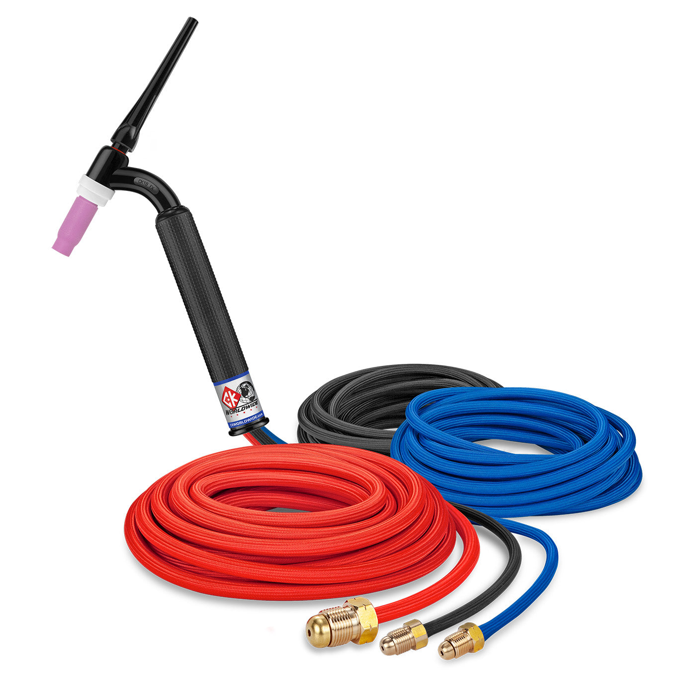 CK Worldwide CK18-25SF FX 350 Amp Flex Head TIG Torch Water-Cooled 25' SuperFlex
