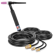 CK Worldwide CK18-25 350 Amp Water-Cooled TIG Torch, Rigid Head, 25 ft Cable