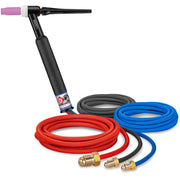 CK Worldwide CK1812SF 180 Amp Gas-Cooled TIG Torch with Rigid Head, 12.5' SuperFlex Cable