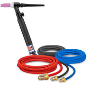 CK Worldwide CK18V-12SF TIG Torch - 350 Amp Water-Cooled with Valve, 12.5' SuperFlex Cable