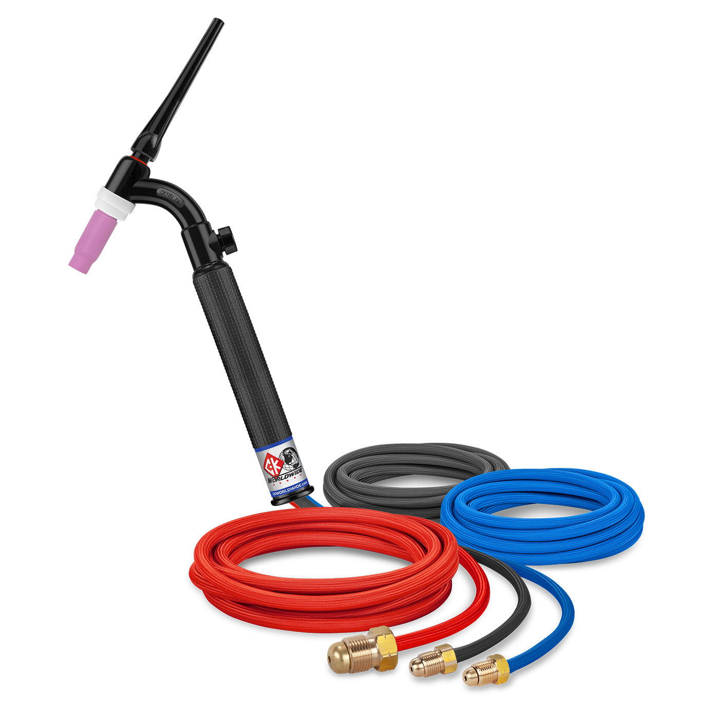 CK Worldwide CK18V-12SF FX 350 Amp Flex Head TIG Torch with Valve, Water-Cooled, 12.5