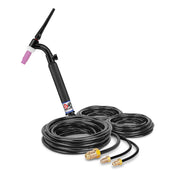 CK Worldwide CK18V-25-R FX 350 Amp Flex Head TIG Torch with Valve, Water-Cooled, 25 Foot