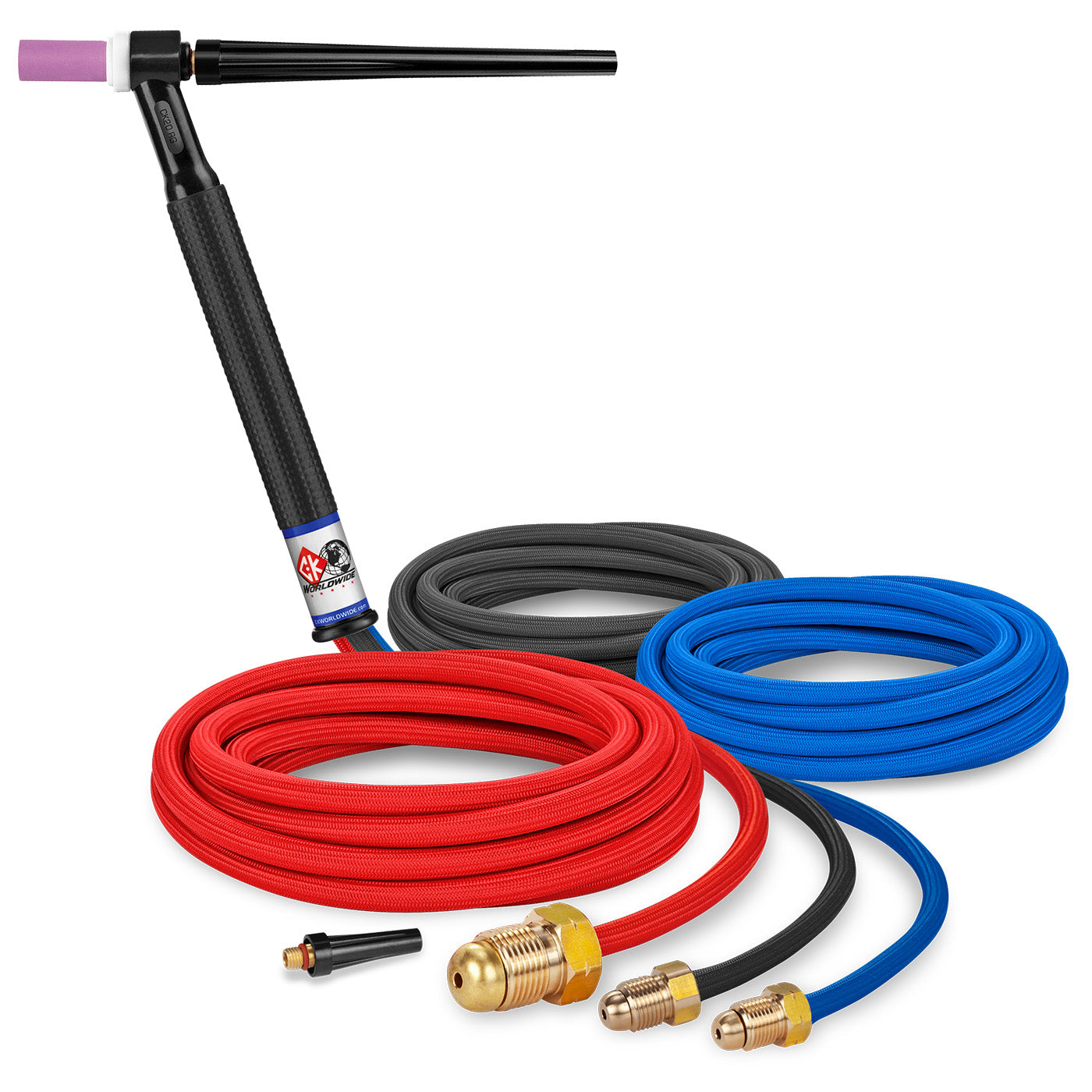 CK Worldwide CK20-12SF 250 Amp Rigid Head TIG Torch Water-Cooled 12.5' SuperFlex Cable