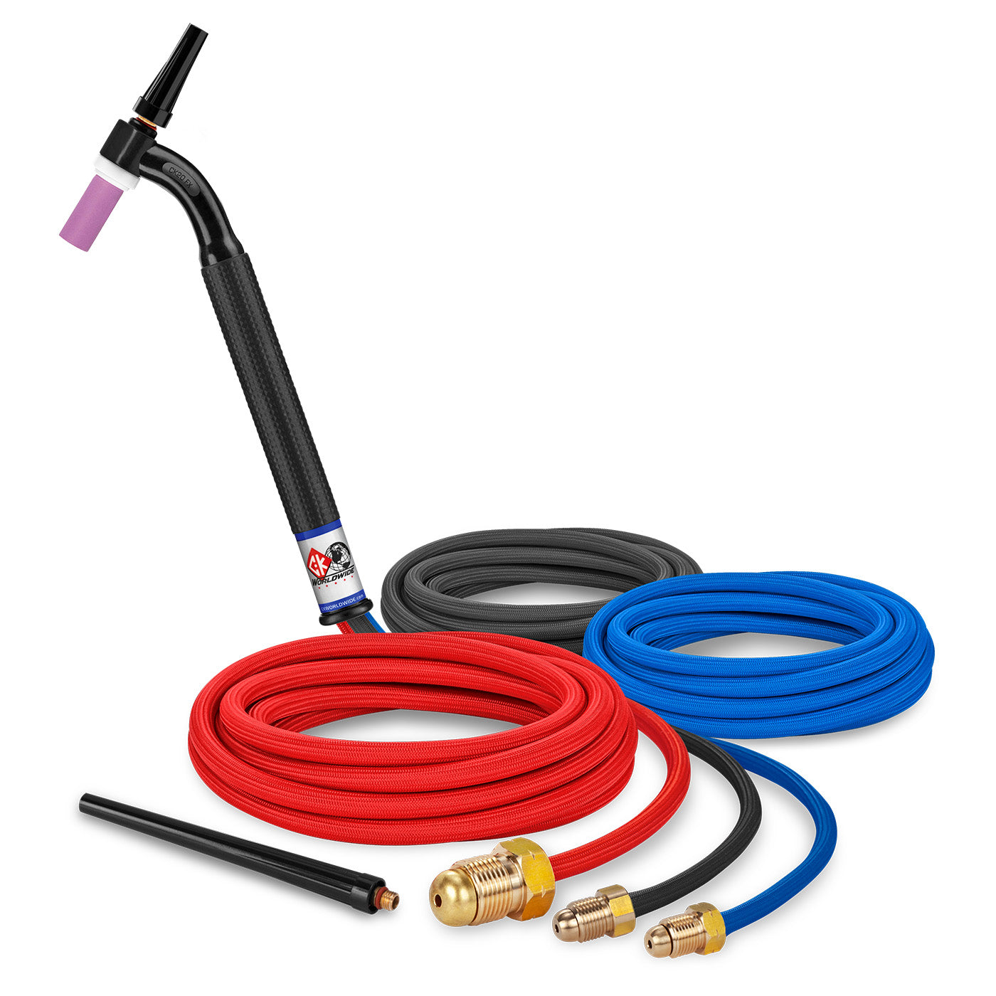 CK Worldwide CK20-12SF FX 250A Water-Cooled Flex Head TIG Torch with 12.5' SuperFlex Cable