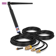 CK Worldwide CK20-12 250 Amp Rigid Head TIG Torch, Water-Cooled, 12.5' Cables