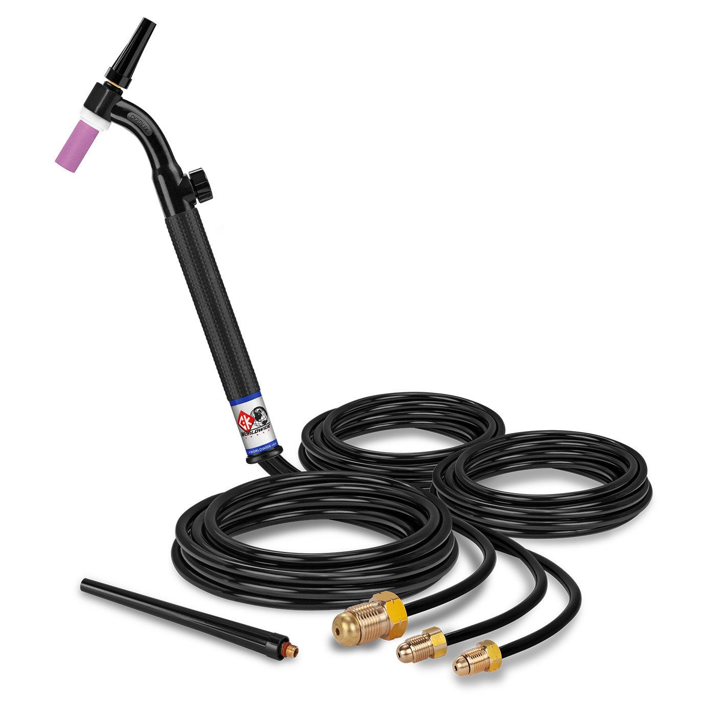 CK Worldwide CK20V-12 FX 250 Amp Flex Head TIG Torch with Valve, Water-Cooled, 12.5