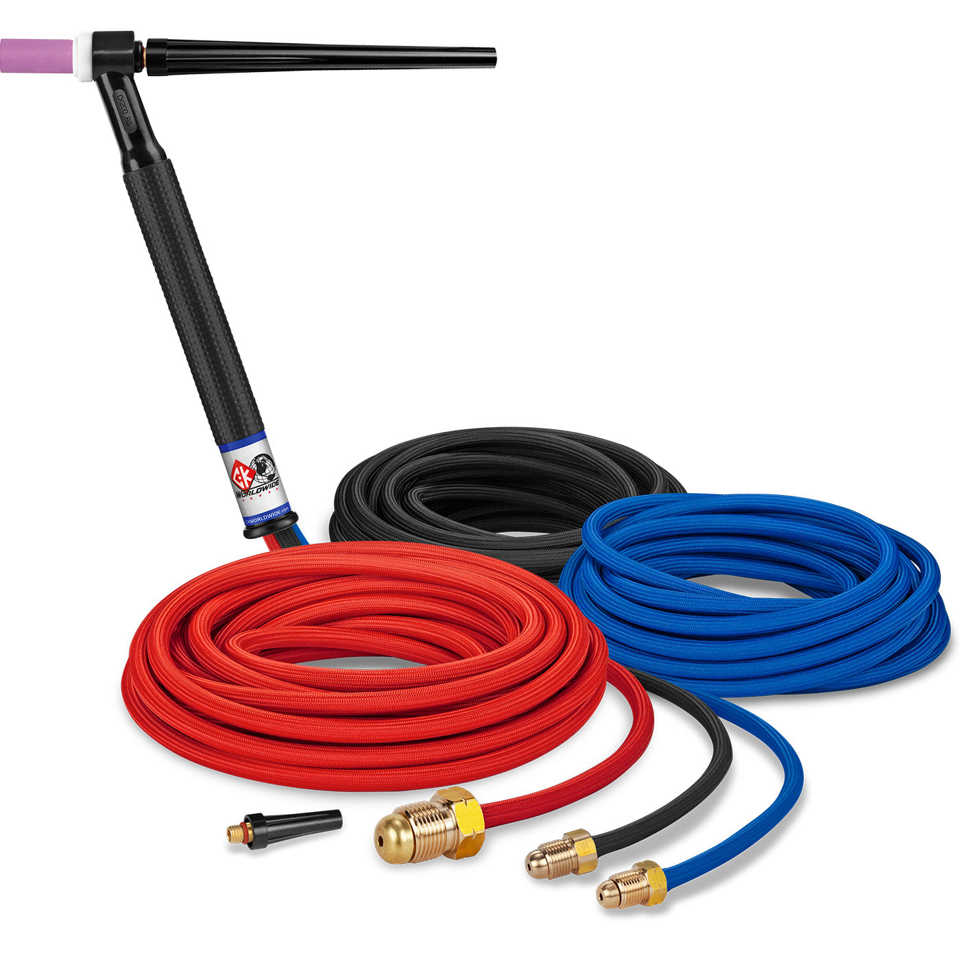 CK Worldwide CK225SF 250 Amp Water-Cooled TIG Torch, Rigid Head, 25' Super-Flex Cable