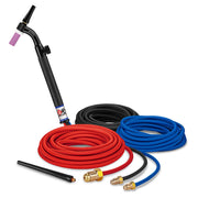 CK Worldwide CK225VSF FX 250 Amp Flex Head TIG Torch with Valve Water-Cooled 25' Super-Flex