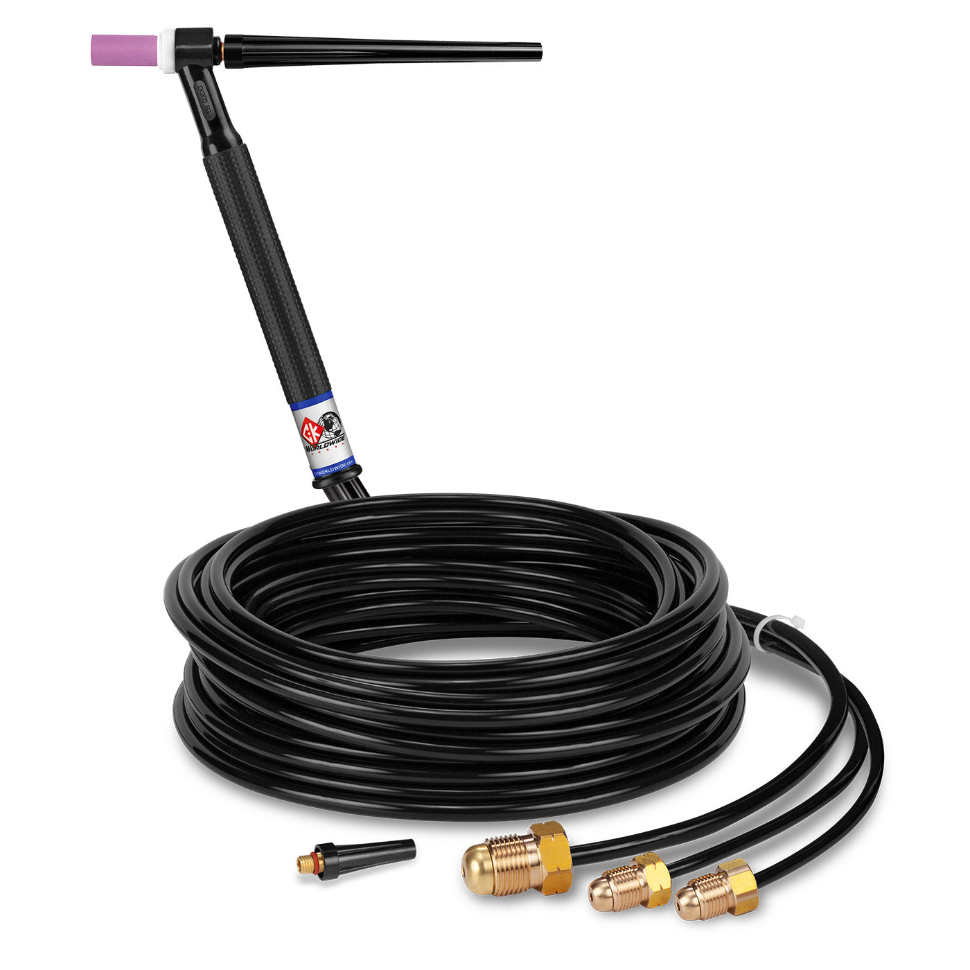 CK Worldwide CK225 Water-Cooled TIG Torch - 250A Rigid Head, 25' Cable