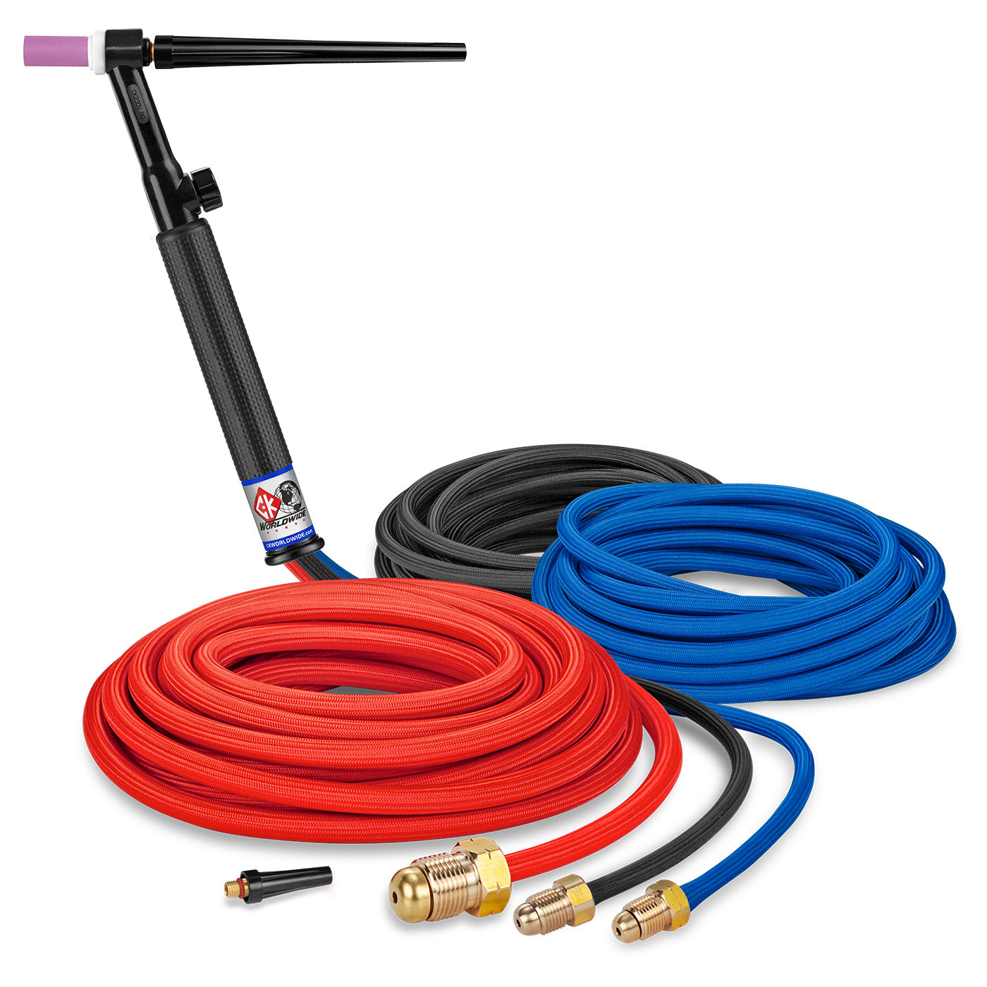 CK Worldwide CK2325VSF - 300 Amp Water-Cooled TIG Torch with Valve, Rigid Head, 25' SuperFlex Cable