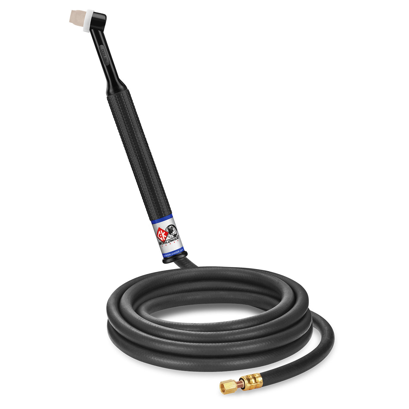 CK24-12-R RG - 80 Amp Rigid Head TIG Torch, Gas-Cooled, 12.5' Cable