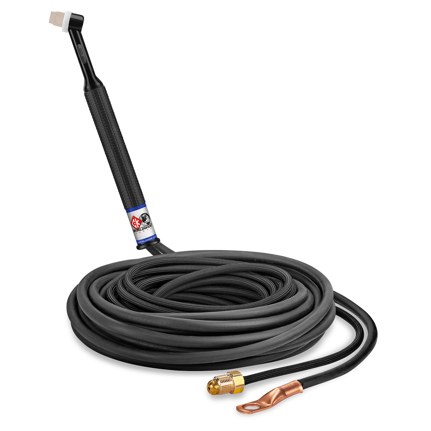 CK24-25-2SF RG - 80 Amp Rigid Head TIG Torch, Gas-Cooled, 25' SuperFlex Cables