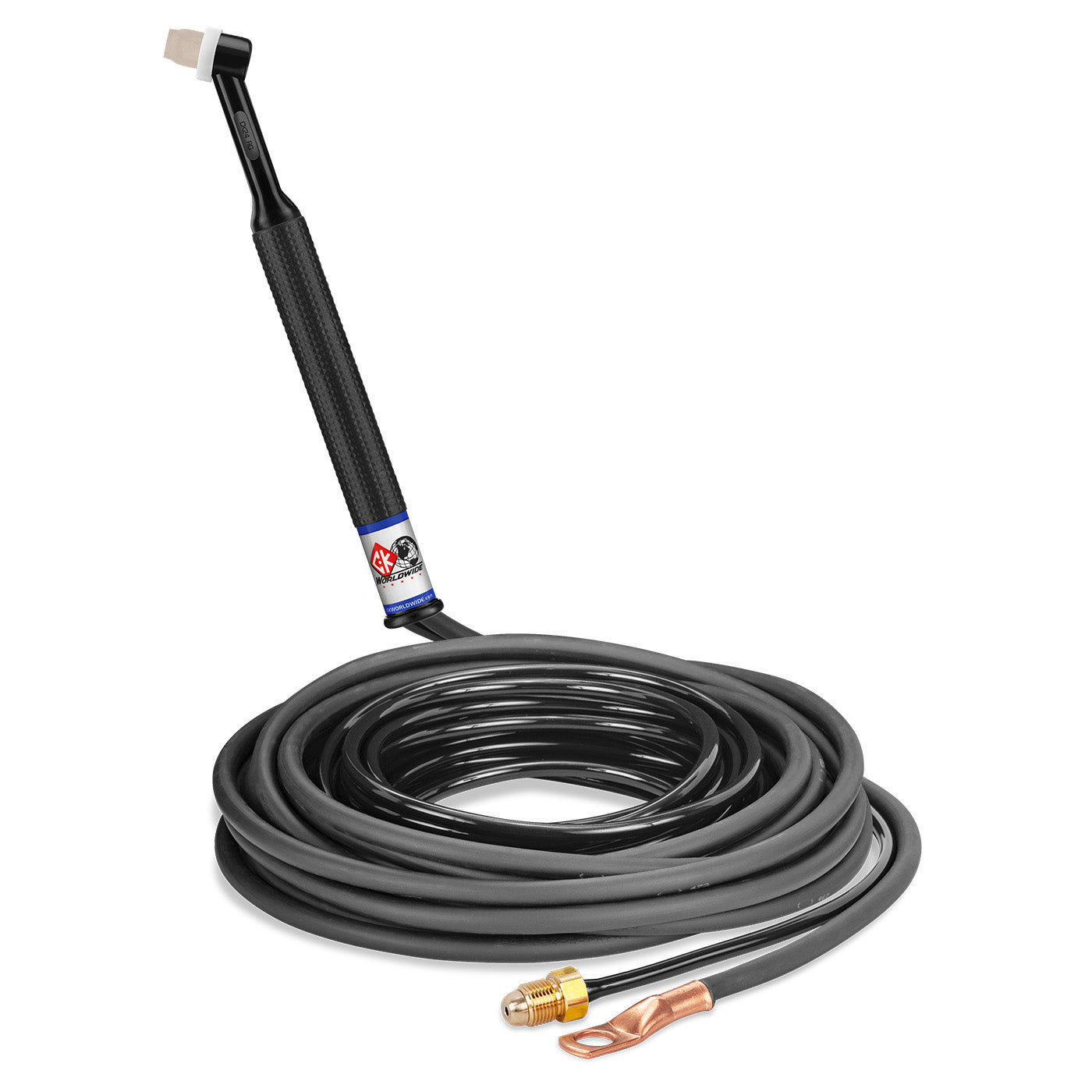 CK24-25-2 RG - 80 Amp Rigid Head TIG Torch, Gas-Cooled, 25' Cable