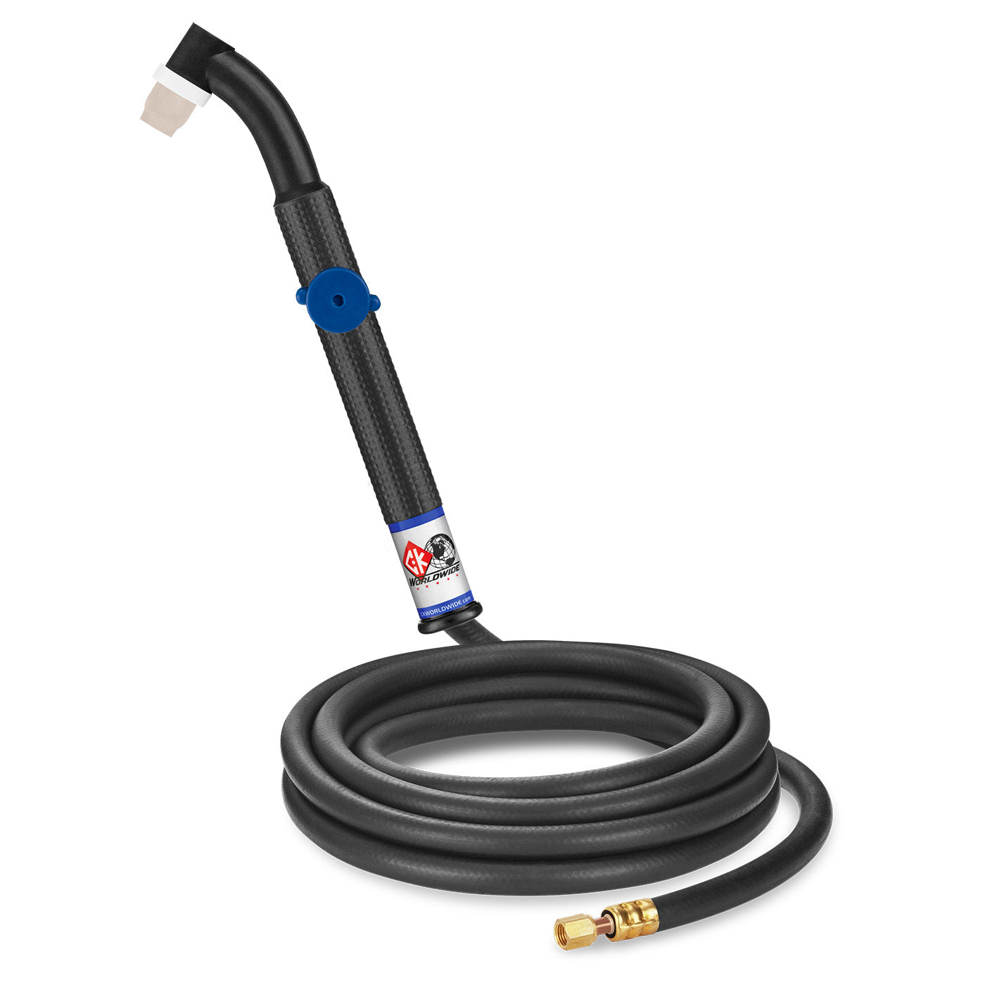 CK Worldwide CK24V-12-R FX 90 Amp Flex Head TIG Torch with Valve, Gas-Cooled, 12.5