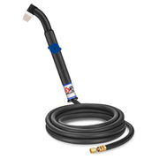 CK Worldwide CK24V-12-R FX 90 Amp Flex Head TIG Torch with Valve, Gas-Cooled, 12.5
