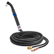 CK Worldwide CK24V-25-2SF FX - 90 Amp Flex Head TIG Torch with Valve, Gas-Cooled, 25' SuperFlex Cables