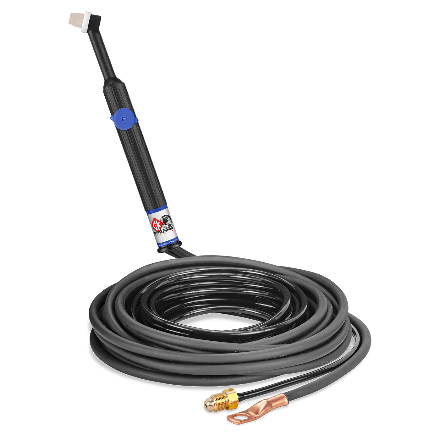 CK Worldwide CK24V-25-2-RG 80 Amp Rigid TIG Torch with Valve, Gas-Cooled, 25