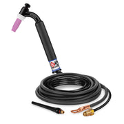 CK Worldwide CK26-12-2 FX TIG Torch - 200 Amp Gas-Cooled Flex Head, 12.5' Cable