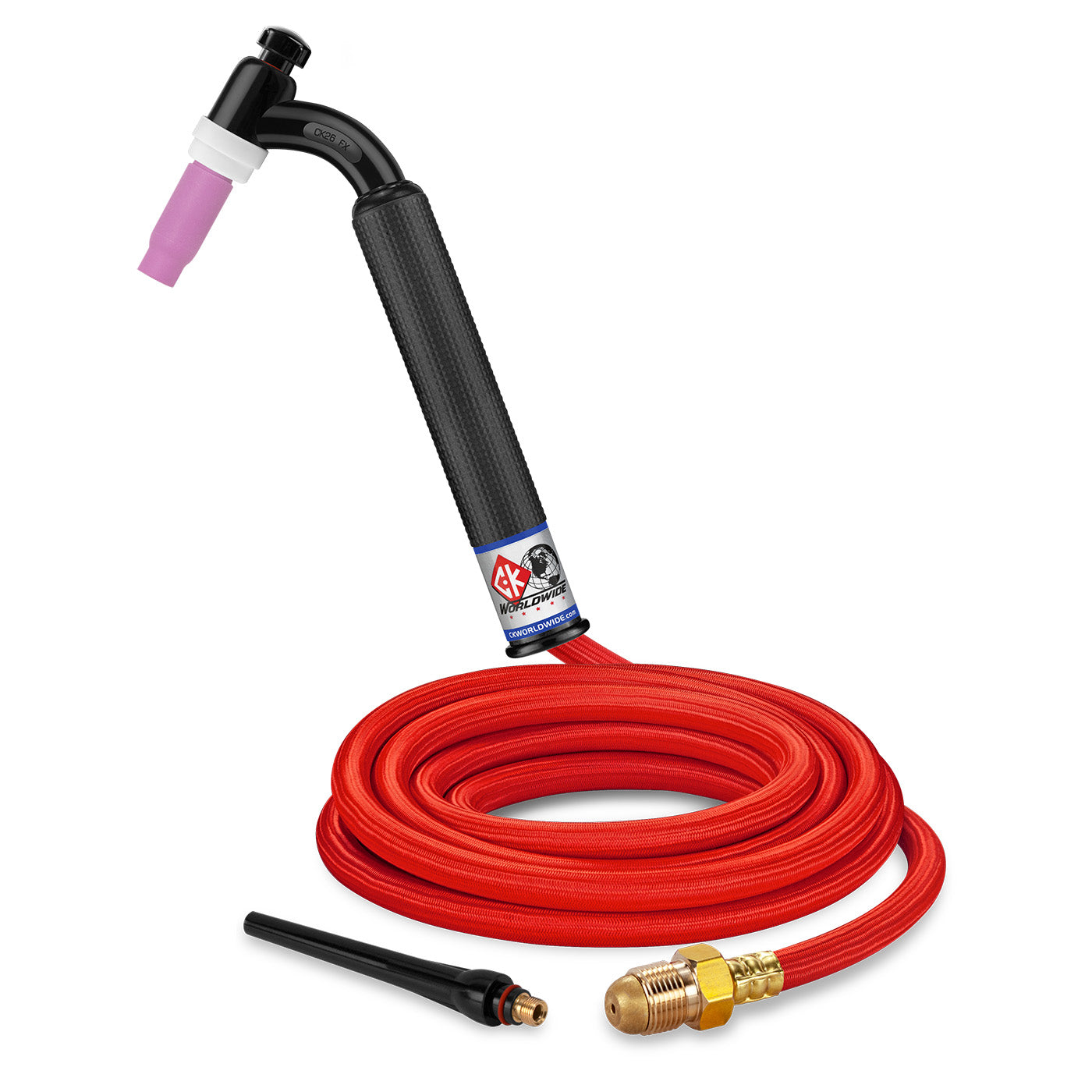 CK Worldwide CK26-12-RSF FX 200 Amp Flex Head TIG Torch, Gas-Cooled, 12.5