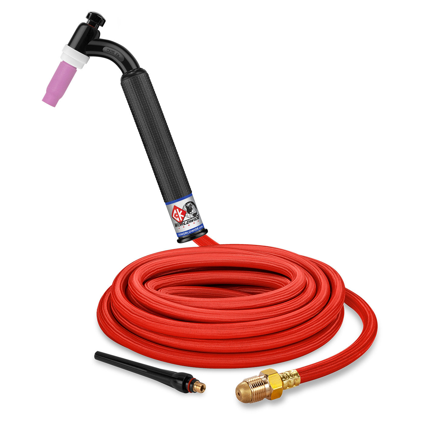 CK Worldwide CK26-25-RSF FX 200 Amp Flex Head TIG Torch, Gas-Cooled, 25' SuperFlex Cable