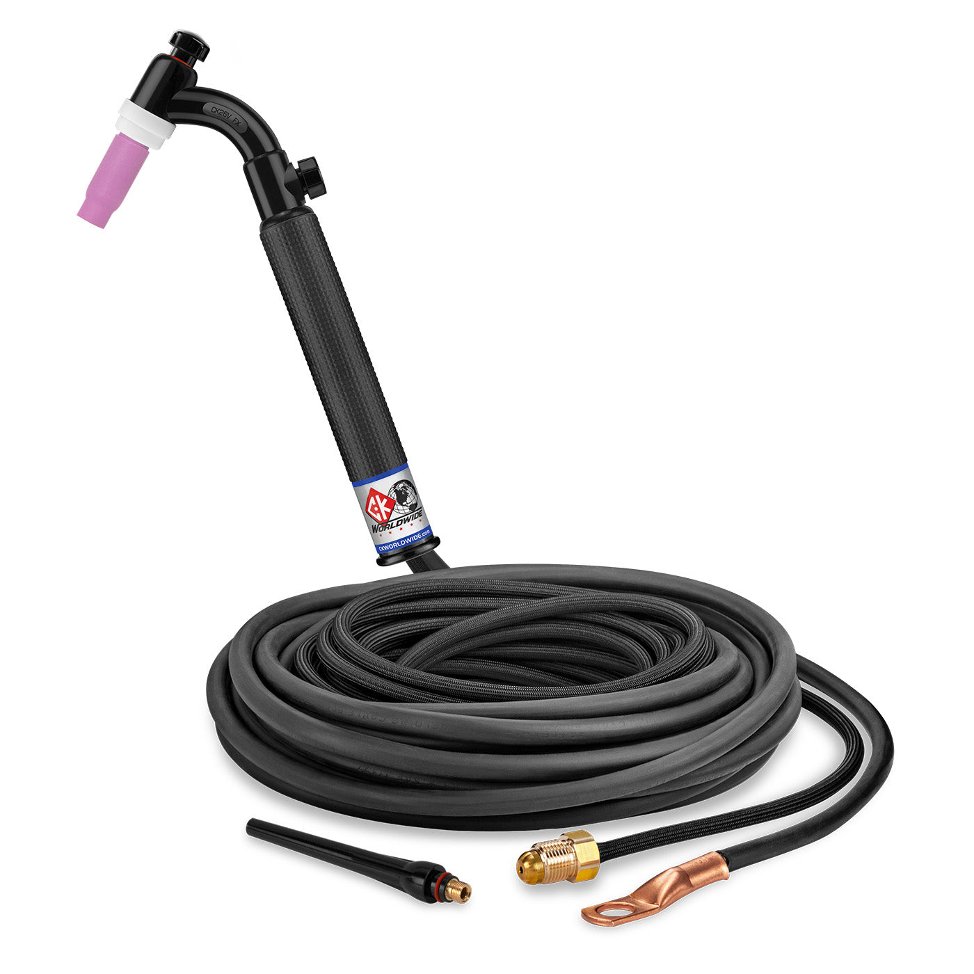 CK Worldwide CK26V-25-2SF RG 200 Amp TIG Torch with Valve, Gas-Cooled, 25' SuperFlex